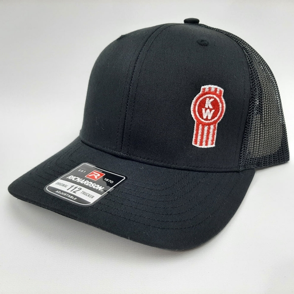 Richardson 112 Trucker Kenworth KW Bug Logo USA Embroidery Hat Long Haul 18 Whee - Picture 3 of 4